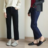 九分裤 小个子好穿 女士显瘦法棍裤 柔软牛仔裤 万向弹烟管裤