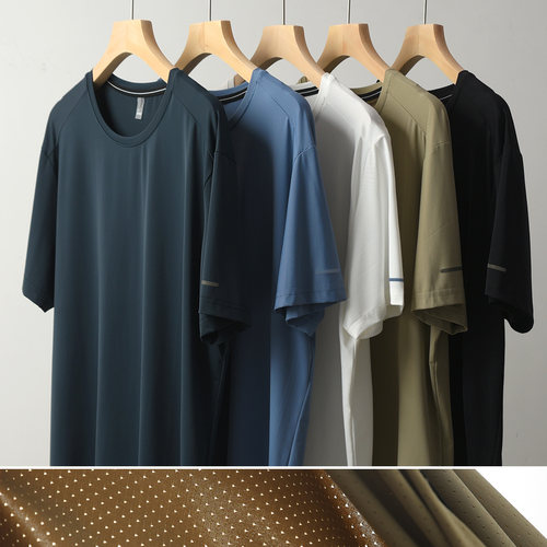 水沐良品男士凉感圆领T恤短袖