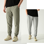 男士 男装 纯色细毛圈卫裤 春秋款 中腰休闲运动收口长裤 简约基础款