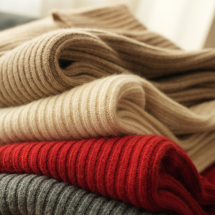 修身 女士全羊绒高领毛衣 针织衫 秋冬款 无缝一体 女装 26支双股纱