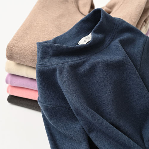 儿童半高领打底衫纯色长袖T恤