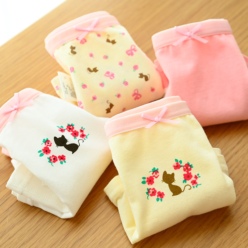 四条装 儿童纯棉平角内裤 无骨缝合 女童薄款四角裤安全裤 中大童,童装/婴儿装/亲子装,内裤,淘宝优惠券,粉丝福利购,淘宝优惠卷