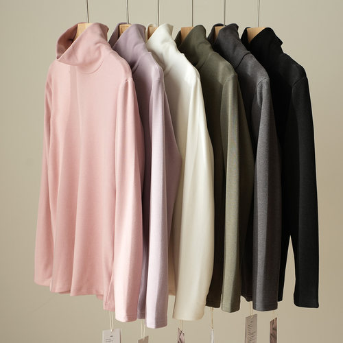 双面绒感打底衫男女童保暖T恤