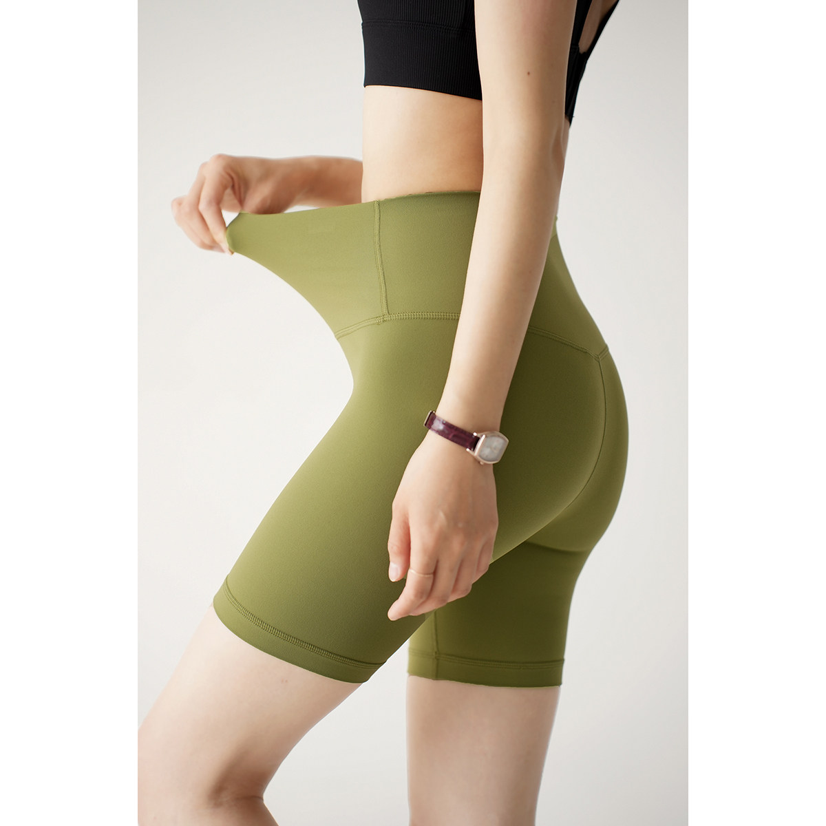 裸感瑜伽裤 女士纯色薄款弹力三分裤 高腰运动骑行短裤 夏款,运动/瑜伽/健身/球迷用品,瑜伽中/短裤,淘宝优惠券,粉丝福利购,淘宝优惠卷