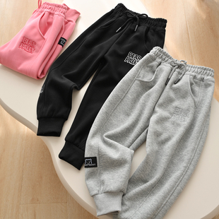 170大童 儿童校园卫裤 男女童收口运动裤 学生慢跑裤 春秋款童装