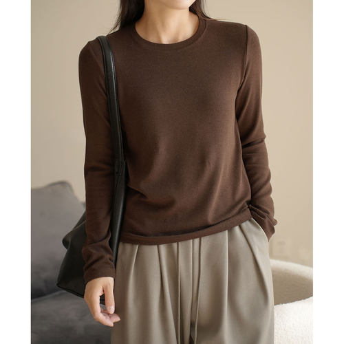 轻柔软糯保暖女士长袖打底衫