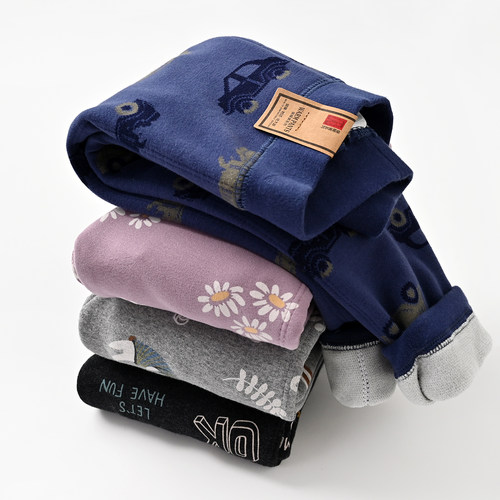 特 儿童加厚保暖裤 男女童卡通打底裤 热能裤 秋冬款 童装