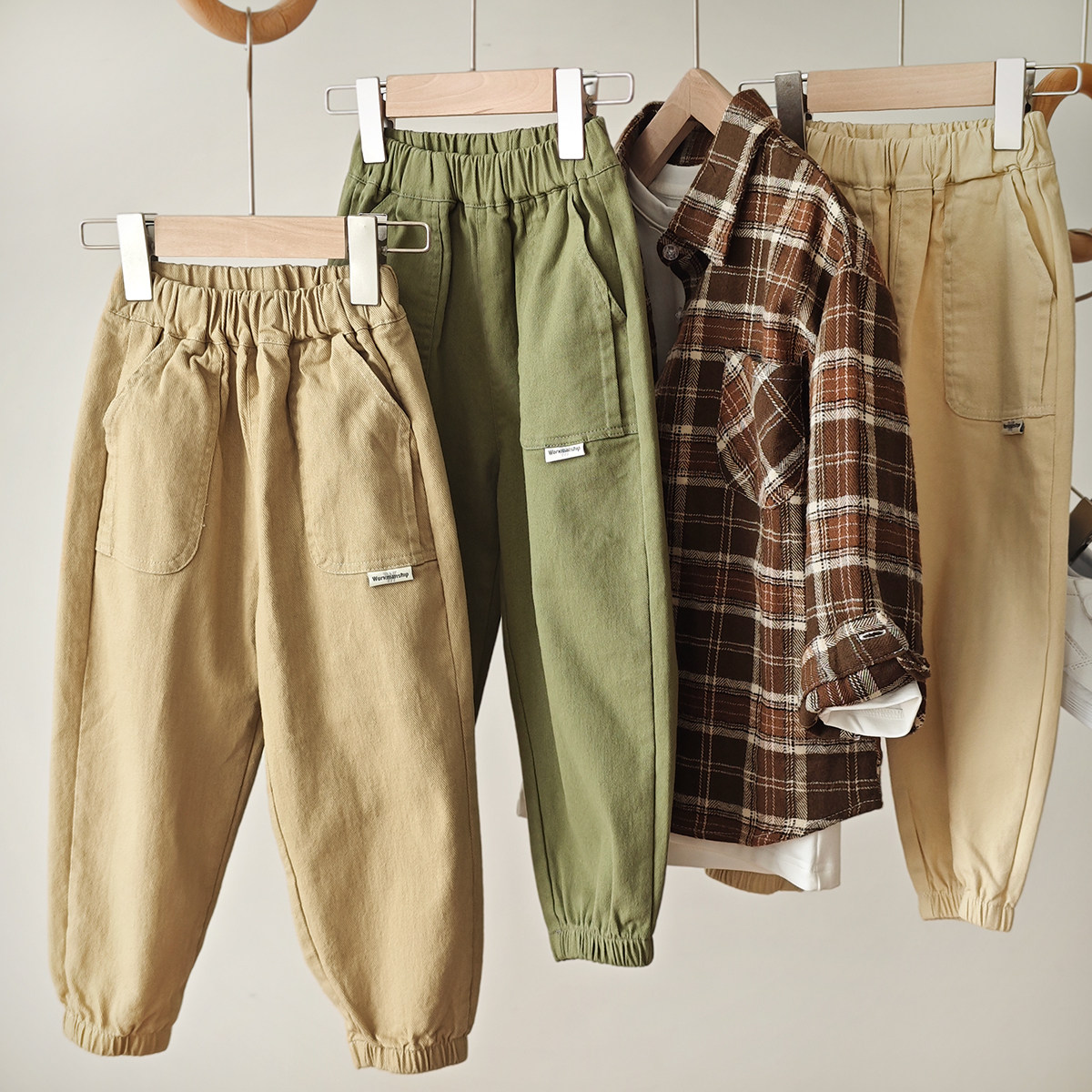 特 儿童工装裤 男女童哈伦裤 锥形长裤 春秋款 童装,童装/婴儿装/亲子装,裤子,淘宝优惠券,粉丝福利购,淘宝优惠卷