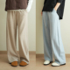 厚款 松紧腰保暖弯刀裤 松弛感软糯针织休闲裤 奶油色系 冬款