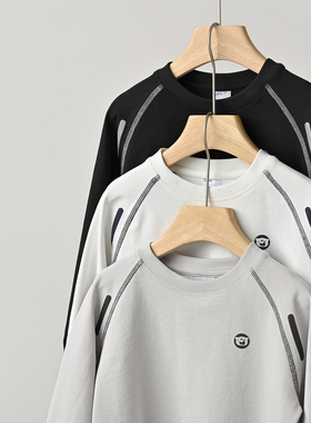 UPF50+ 7A抗菌男童轻户外运动T恤衫 儿童快干长袖上衣 中大童180