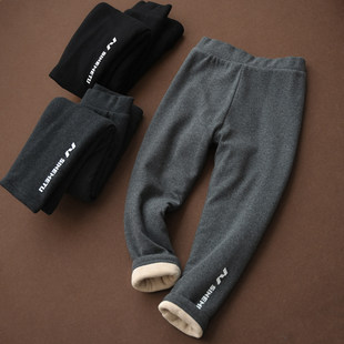 一条过冬 厚实夹棉儿童打底裤 女童加厚保暖棉裤 170中大童 冬款