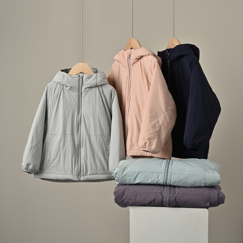 轻量连帽棉服保暖棉衣内胆中大童