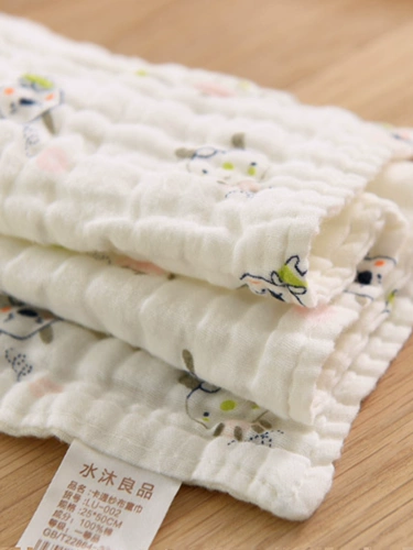 Хлопковое марлевое детское флуоресцентное полотенце для новорожденных для младенца