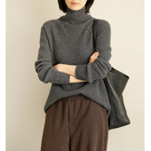 无缝一体30羊绒打底衫 女士26支双股高领毛衣 秋冬款 定制款 女装