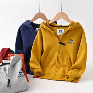 特 儿童连帽外套 男童女童纯棉校园运动开衫 秋款 童装
