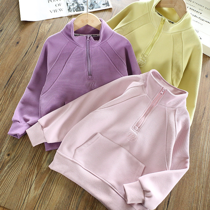 女童卫衣2024秋季新款实用开衫简约大方运动服中大童韩系纯色上衣,童装/婴儿装/亲子装,卫衣/绒衫,淘宝优惠券,粉丝福利购,淘宝优惠卷