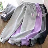 子男女童薄绒裤 子 110码 儿童加绒裤 特价