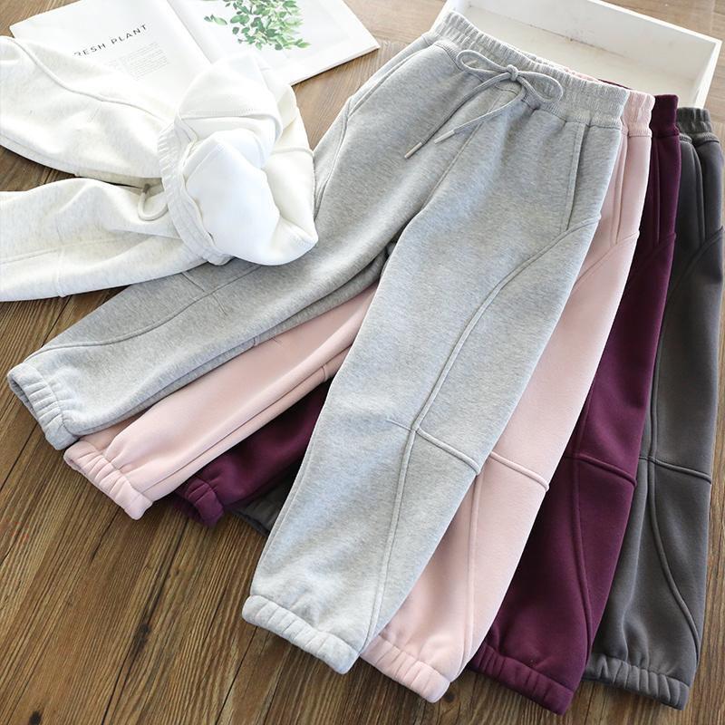 中大童加绒保暖运动卫裤