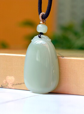 佩戴级和田玉青海钢板料高冰晴水色高脂高糯《面包牌子》C15302