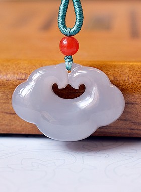 罕见啦收藏级和田玉青海料烟紫老坑料高脂高糯 《如意锁》D15530#