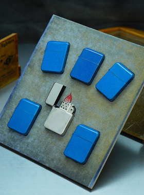 1940年美国Berkeley伯克利木盒展示柜防风翻盖古董打火机套装收藏