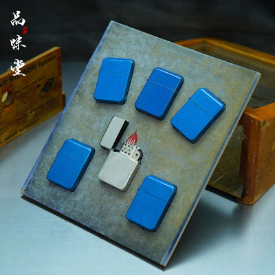 1940年美国Berkeley伯克利木盒展示柜防风翻盖古董打火机套装收藏