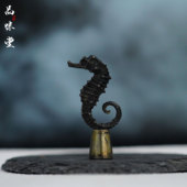 早期欧洲800纯银手工海马造型烟斗压棒工具精美艺术绝版 收藏送礼