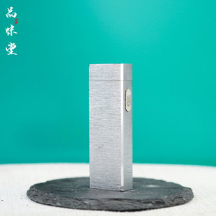 1980年日本丸万IC501型感应微触电子气体打火机电脉冲拉丝银 经典