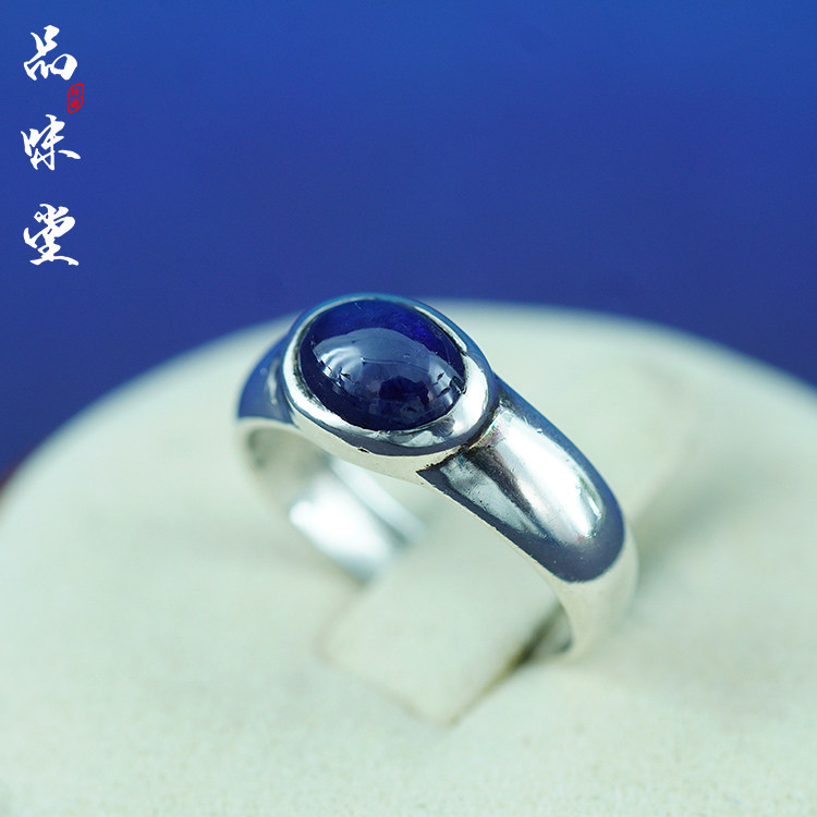 中古绝版欧洲手工纯银戒指天然钻石宝石复古个性首饰送礼收藏气质