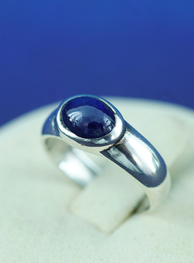 中古绝版欧洲手工纯银戒指天然钻石宝石复古个性首饰送礼收藏气质