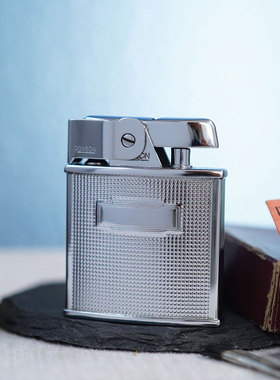 1940年代英国RONSON朗森骑士翻转防风罩煤油古董打火机男烟具经典