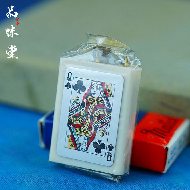 绝版日本原装正品万次火柴扑克牌赌神古董打火机全新珍藏个性复古