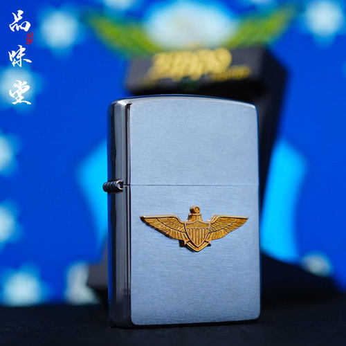 2000年美国zippo芝宝海军陆战队限定款打火机原版徽章绝版个性