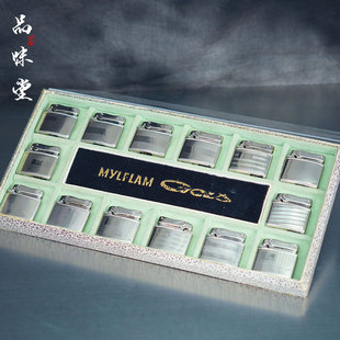 1960年德国Mylflam千火花纯铜磕头机气体打火机绝版复古套装 收藏