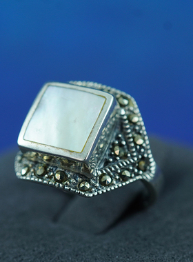 中古欧洲绝版925纯银手工戒指个性首饰气质百世高奢复古精美华丽