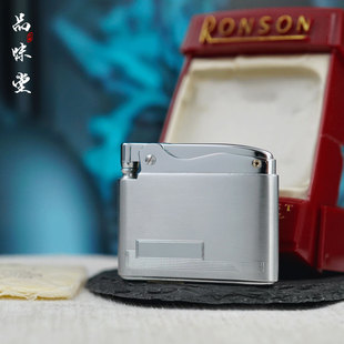 库存新1940年美国RONSON朗森纯铜镀铬煤油古董打火机磕头机经典款