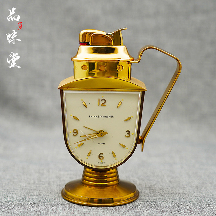 1940年美国产evans埃文斯机械表钟表闹钟古董煤油台式复古打火机