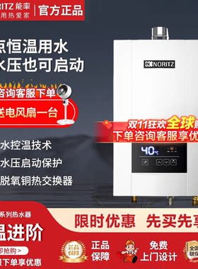 NORITZ/能率JSQ25-13E3FEX/16E3FEX恒温强排CO防护16升燃气热水器