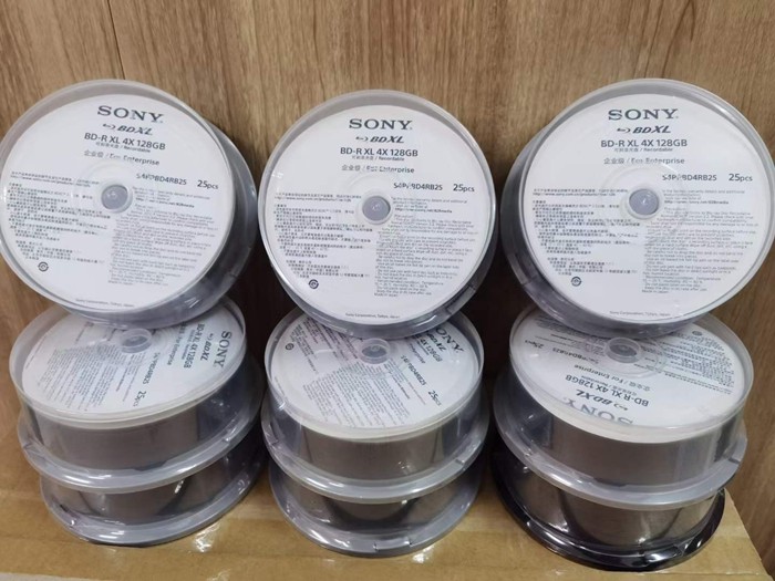 日产sony索尼bd-r xl128gb光盘一次性空白刻录蓝光盘可打印企业级