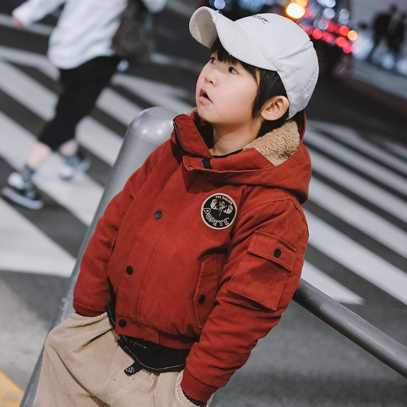 groxbox大力加厚连帽棉袄夹克