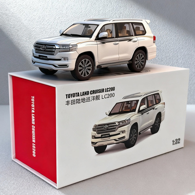 JKM 1:32 丰田兰德酷路泽LC200 合金汽车模型 陆地巡洋舰收藏摆设