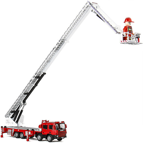 凯迪威合金消防车登高儿童玩具