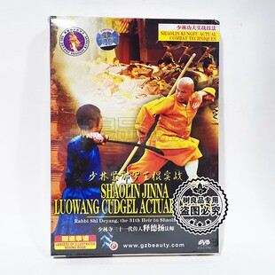 俏佳人正版少林功夫实战技法少林紧那罗王棍实战1DVD+拳谱 释德扬