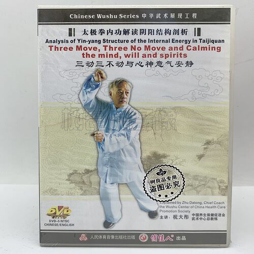 太极拳内功解读阴阳结构剖析三动三不动与心神意气安静DVD 祝大彤