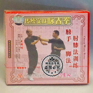 1VCD麦耀明 膀手腿法肘膝法训练 正版 武术光盘传统实战咏春拳系列