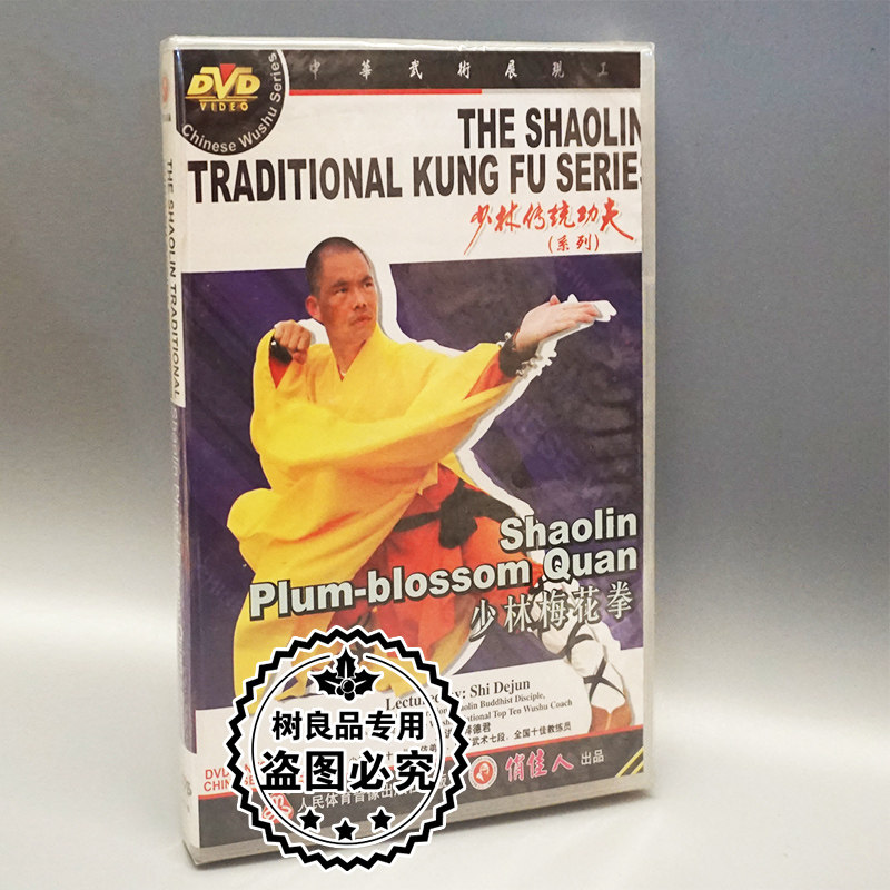 正版武术少林传统功夫系列 少林梅花拳 1dvd 释德君