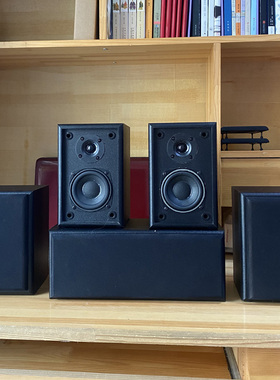 3寸木质二分频5.1家庭影院环绕中置壁挂组合hifi前置后置无源音箱