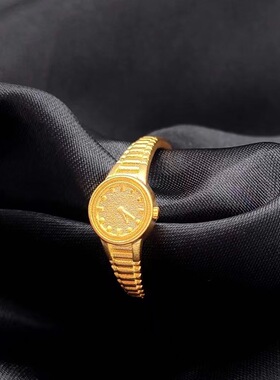 仿沙金女铜镀金时尚520戒指