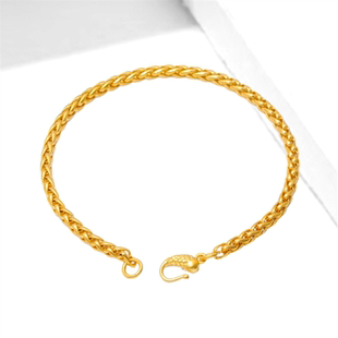 仿黄金越南沙金手饰女金店款锦鲤手串龙骨小鱼手链麦穗时尚气质