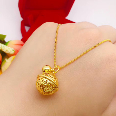 新款转运珠24k仿黄金不掉色宫铃